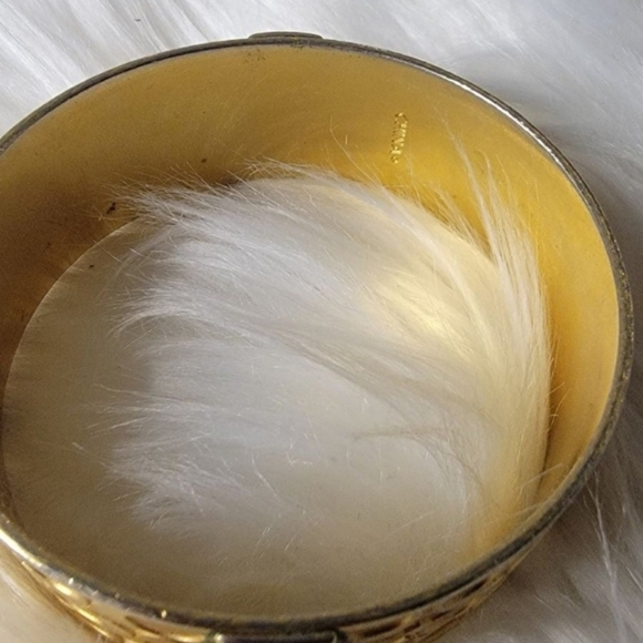 Coach Logo Quilted Hinged BangleUsed-like new - Picture 3 of 6